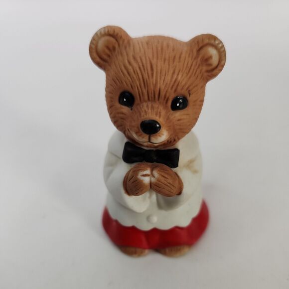VINTAGE Christmas Choir Boy Bears HOMCO 5100 Set of 3 Singing w/ Candle & Hymnal - Picture 8 of 16